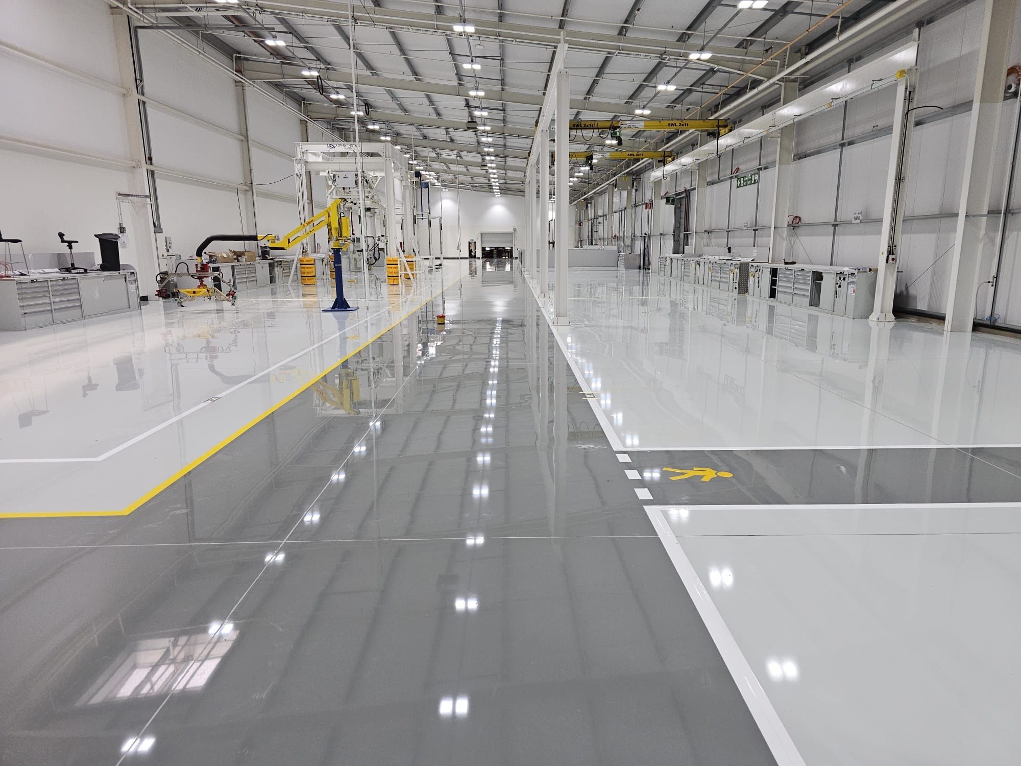 6,000m² of Self-Smoothing ESD Flooring for a British Automotive Manufacturer